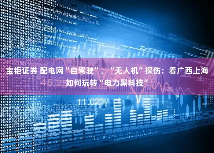 宝钜证券 配电网“自驾驶”、“无人机”探伤：看广西上海如何玩转“电力黑科技”