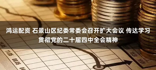 鸿运配资 石景山区纪委常委会召开扩大会议 传达学习贯彻党的二十届四中全会精神